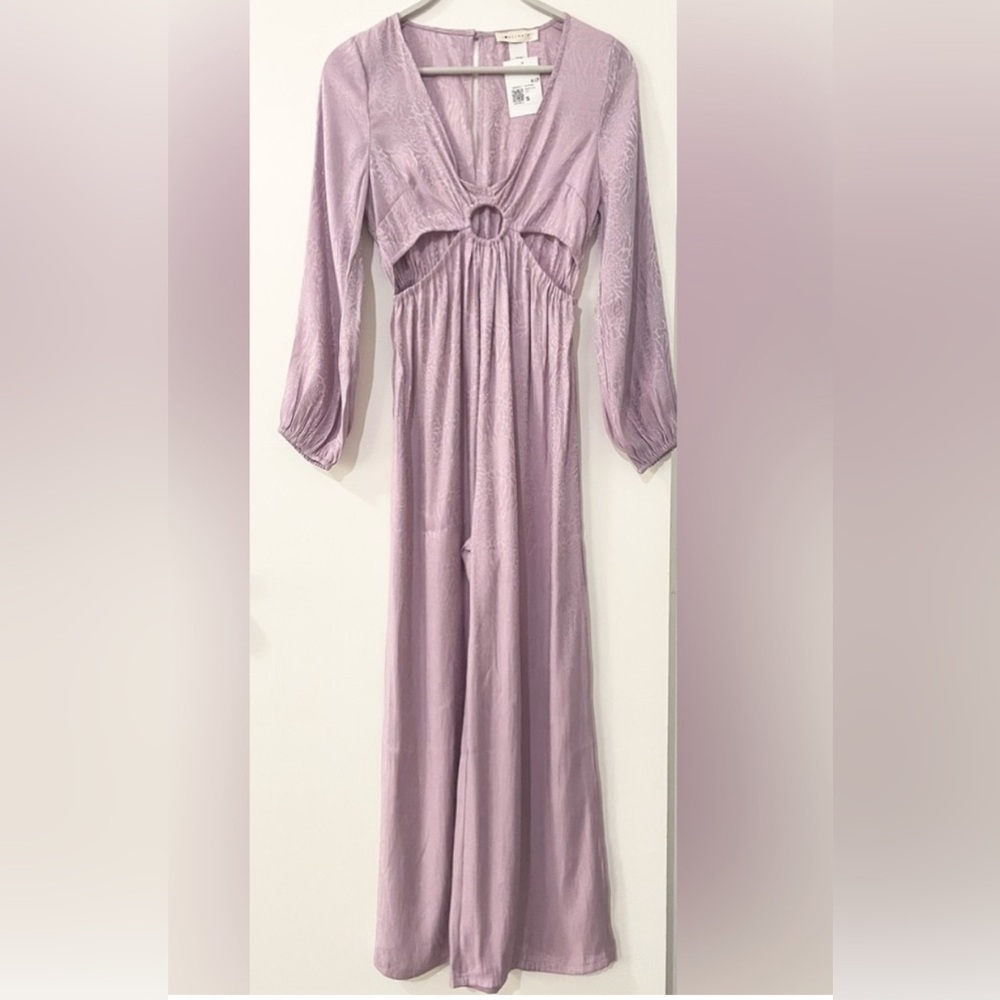 I Love Crazy Lilac Cutout Jumpsuit - Picture 6 of 8